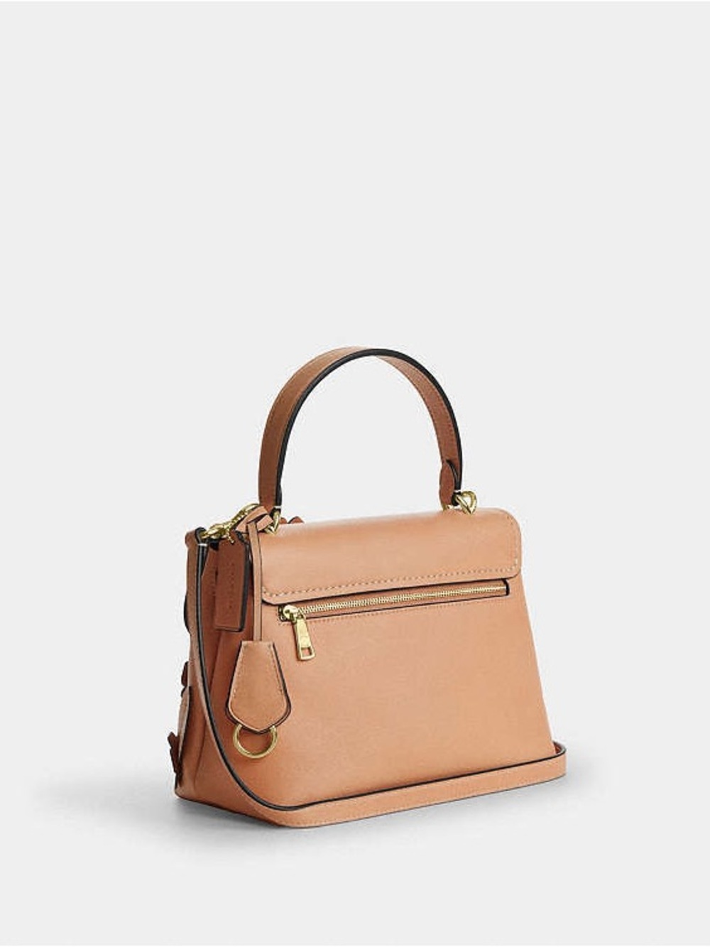 Coach Emory Top Handle Bag with Floral Appliqués Light Pink Gold Crossbody NWT - Picture 6 of 13